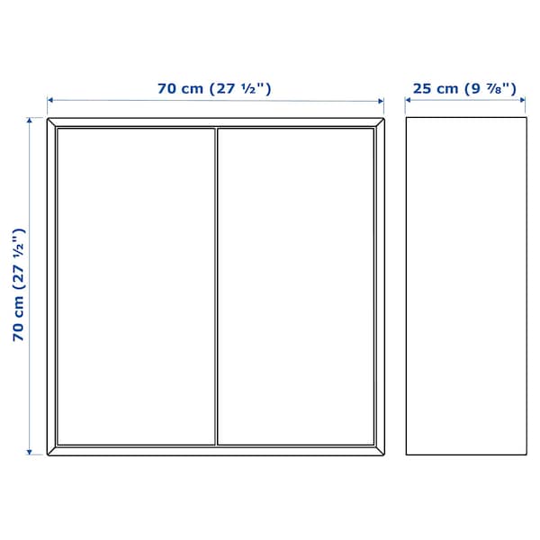 EKET - Wall-mounted cabinet combination, dark grey, 175x35x70 cm - best price from Maltashopper.com 19494266