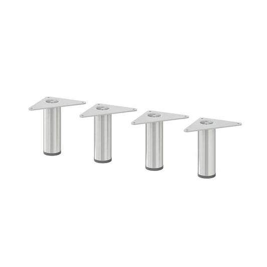 Ikea EKET - Leg, metal/silver-colour, 10 cm