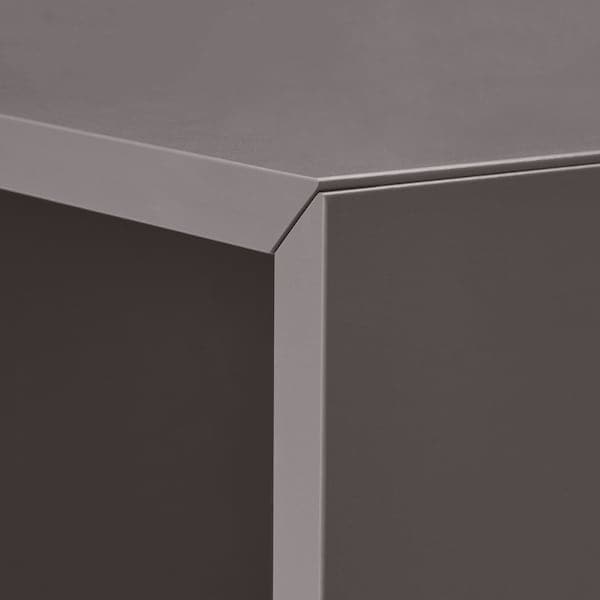 EKET - Cabinet with 4 compartments, dark grey, 70x35x70 cm - best price from Maltashopper.com 00334536