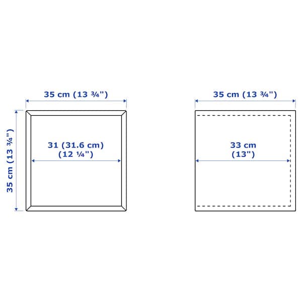 Ikea EKET - Cabinet, white, 35x35x35 cm