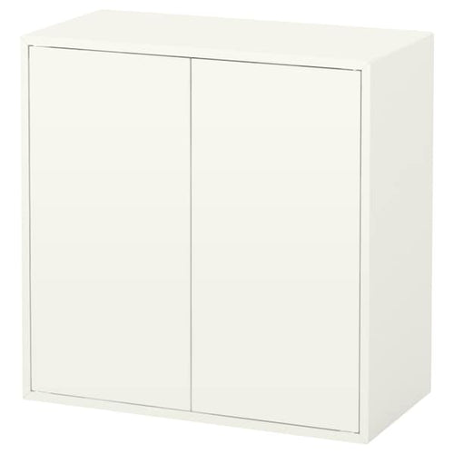 EKET - Cabinet w 2 doors and 1 shelf, white, 70x35x70 cm