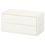 EKET cabinet with 2 drawers, white, 70x35x35 cm