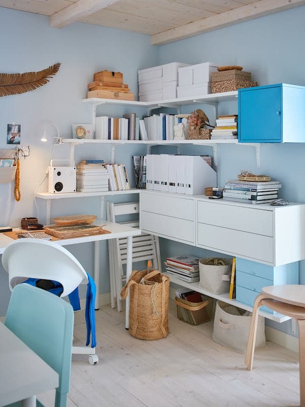 EKET - Cabinet with 2 drawers, white, 70x35x35 cm - best price from Maltashopper.com 00333947