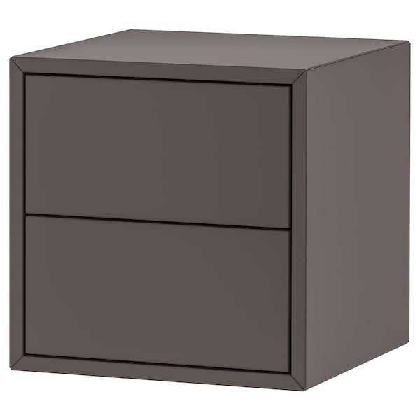 EKET - Cabinet with 2 drawers, dark grey - Premium Living Room Furniture Sets from Ikea - Just €84.99! Shop now at Maltashopper.com