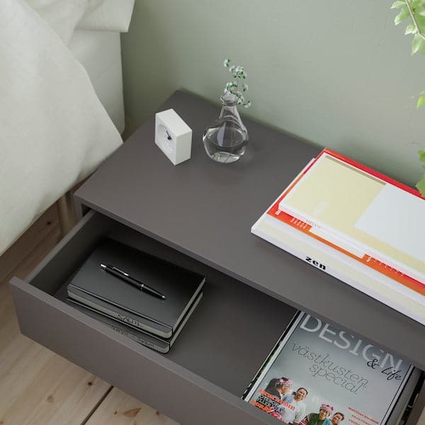 Ikea EKET - Cabinet with 2 drawers, dark grey, 70x35x35 cm