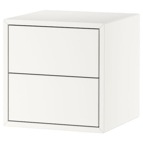 EKET - Wall cabinet with 2 drawers, white, 35x35x35 cm