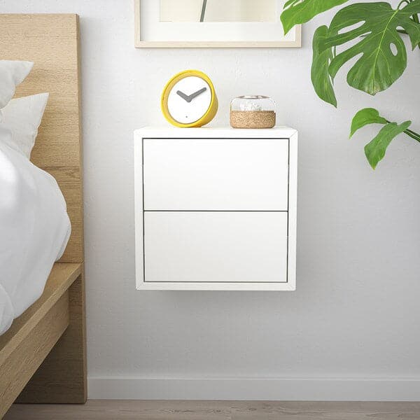 Ikea EKET - Wall cabinet with 2 drawers, white, 35x35x35 cm