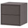 EKET - Wall cabinet with 2 drawers, dark grey, 35x35x35 cm