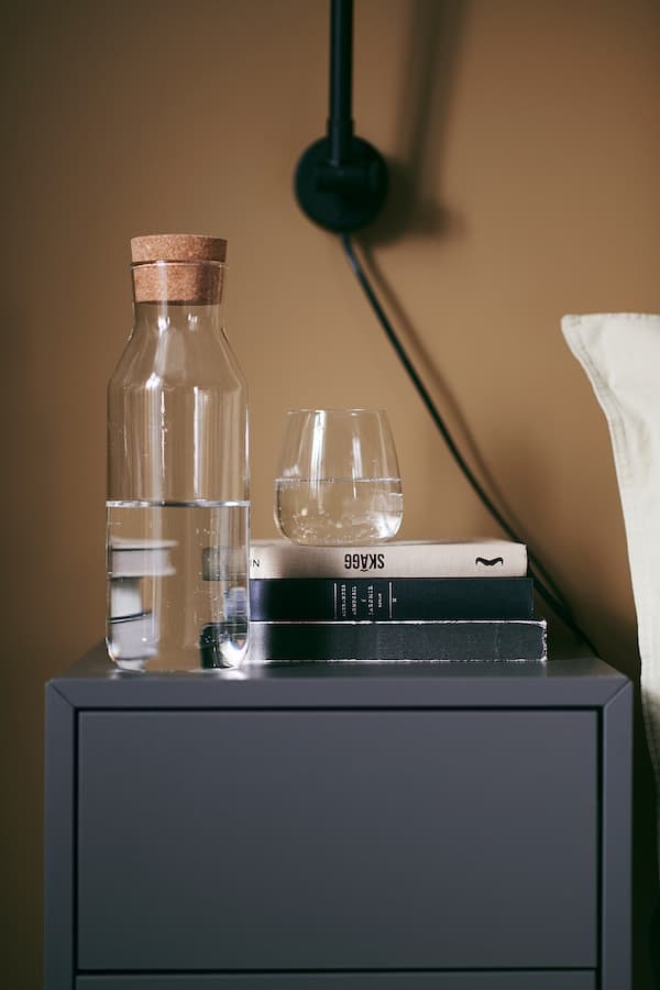 Ikea EKET - Wall cabinet with 2 drawers, dark grey, 35x35x35 cm