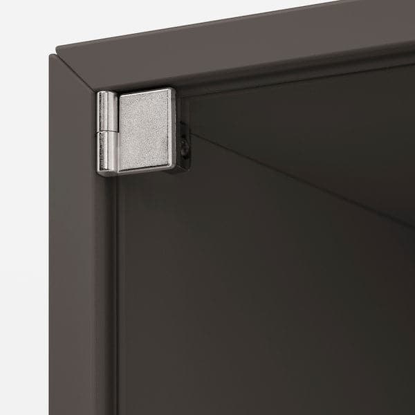 Ikea EKET - Wall cabinet with glass door, dark grey, 35x35x35 cm