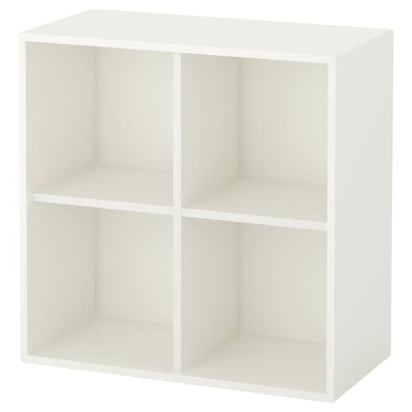 EKET - Wall-mounted shelving unit w 4 comp, white, 70x35x70 cm