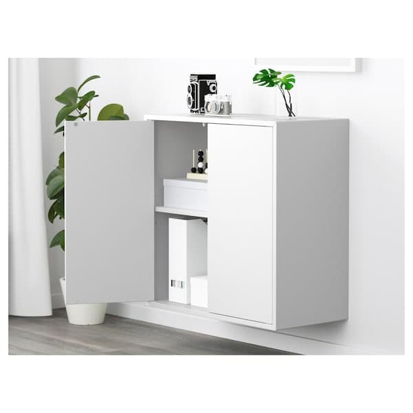 EKET - Wall-mounted shelving unit, white, 70x35x70 cm - best price from Maltashopper.com 89435221