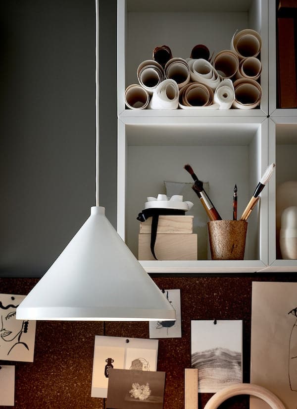 Ikea EKET - Wall-mounted shelving unit, white, 35x35x35 cm