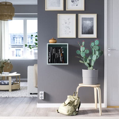 EKET - Wall-mounted shelving unit, light grey-blue, 35x25x35 cm - best price from Maltashopper.com 39521358