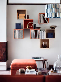 EKET - Wall-mounted shelving unit, red-brown, 35x35x35 cm - best price from Maltashopper.com 79429348