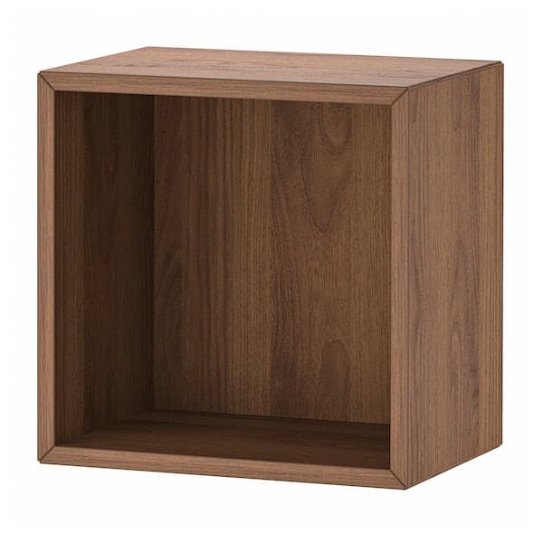 EKET - Wall-mounted shelving unit, walnut effect, 35x25x35 cm