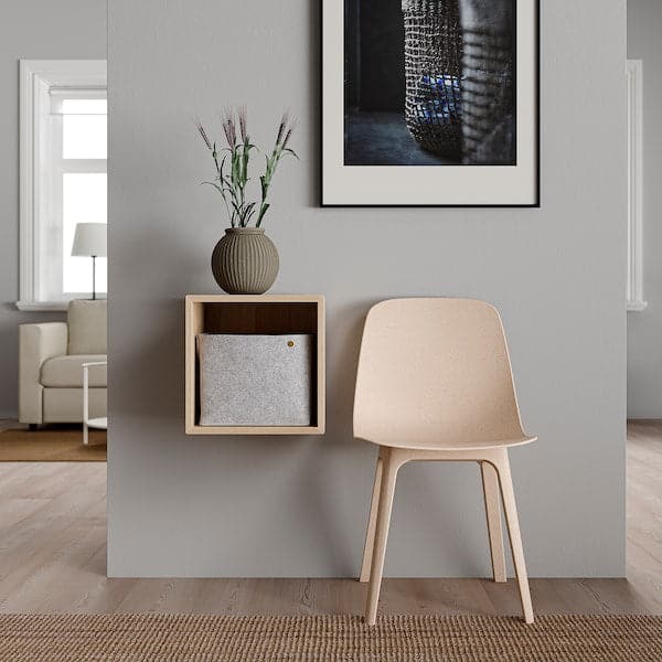 Ikea EKET - Wall-mounted shelving unit, white stained oak effect, 35x35x35 cm