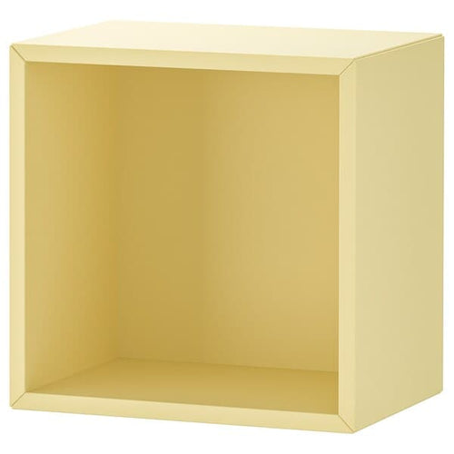 EKET - Wall-mounted shelving unit, pale yellow, 35x25x35 cm