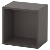 EKET wall-mounted shelving unit, dark grey, 35x25x35 cm