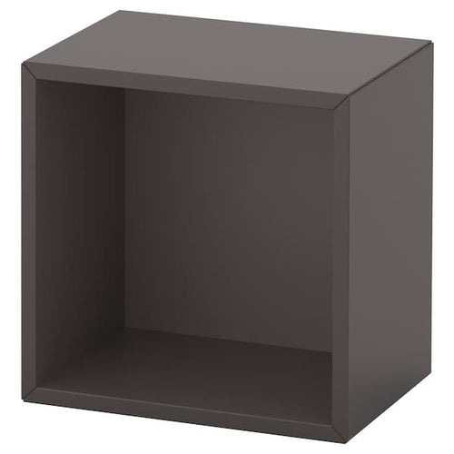 EKET - Wall-mounted shelving unit, dark grey, 35x25x35 cm