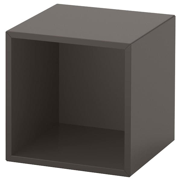 EKET - Wall-mounted shelving unit, dark grey