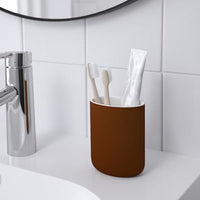 EKOLN - Toothbrush holder, brown , - best price from Maltashopper.com 40542307