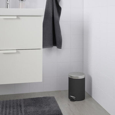 EKOLN - Waste bin, dark grey, 3 l - best price from Maltashopper.com 40493910