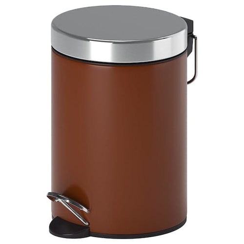 EKOLN - Garbage bucket, brown, 3 l