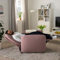 EKOLSUND - Recliner armchair, Gunnared light brown-pink , - best price from Maltashopper.com 59297184