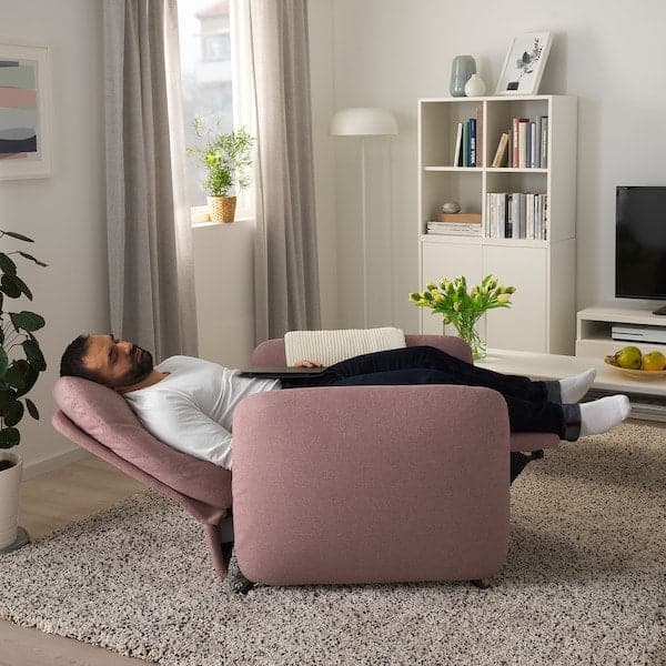 Ikea EKOLSUND - Recliner armchair, Gunnared light brown-pink ,