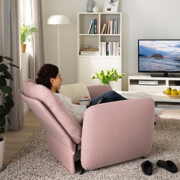 Ikea EKOLSUND - Recliner armchair, Gunnared light brown-pink ,