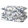 EKPURPURMAL duvet cover and 2 pillowcases, white blue/cloud, 220x240 cm