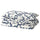 EKPURPURMAL duvet cover and pillowcase, white blue/cloud
