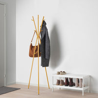EKRAR - Hat and coat stand, dark yellow, 169 cm - best price from Maltashopper.com 60566892