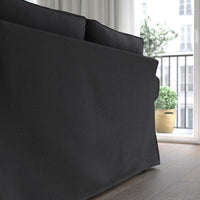 EKTORP - 2-seater sofa, Hakebo dark grey , - best price from Maltashopper.com 09509013