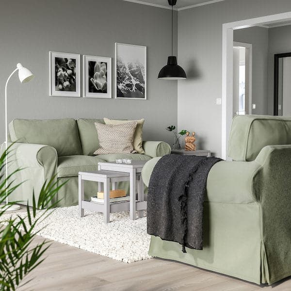 EKTORP - 2-seater sofa, Hakebo grey-green , - best price from Maltashopper.com 39509016