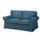 EKTORP 2-seat sofa, Tallmyra blue, 179x88x88 cm