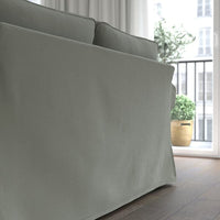 EKTORP - 3-seater sofa with chaise-longue, Hakebo grey-green , - best price from Maltashopper.com 29509031