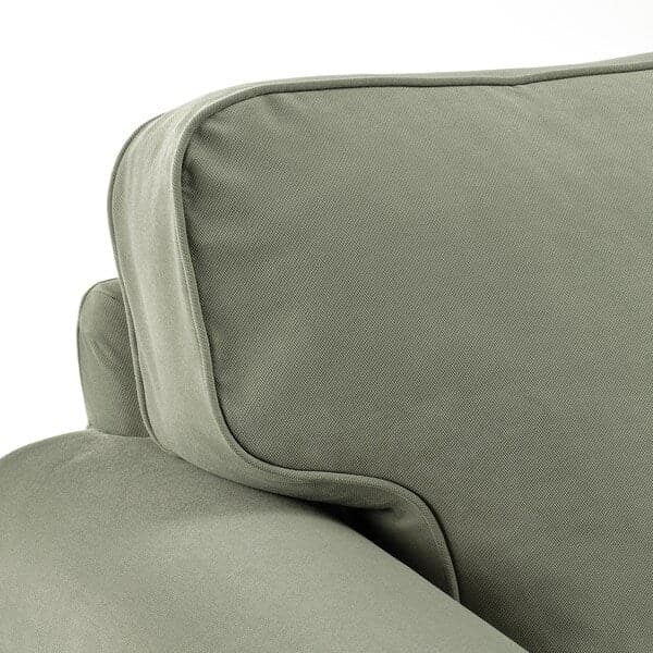 EKTORP - 3-seater sofa with chaise-longue, Hakebo grey-green , - best price from Maltashopper.com 29509031