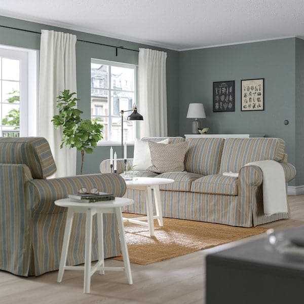 Ikea EKTORP - 3-seater sofa, Karlshov beige/multicolour ,