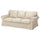 EKTORP - 3-seater sofa, Kilanda light beige ,