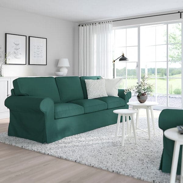 EKTORP 3-seater sofa - Dark turquoise totebo - Premium Sofas from Ikea - Just €518.99! Shop now at Maltashopper.com