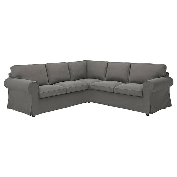 Ikea EKTORP - 4-seater corner sofa, Hakebo dark grey ,