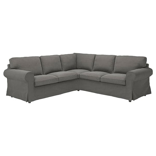 Ikea EKTORP - 4-seater corner sofa, Hakebo dark grey ,