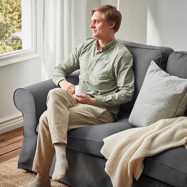 EKTORP 4-seater corner sofa - Grey Hallarp , - Premium Sofas from Ikea - Just €1428.99! Shop now at Maltashopper.com