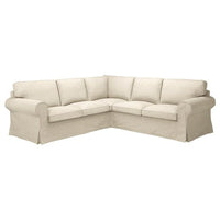 EKTORP - 4 seater corner sofa, Kilanda light beige , - best price from Maltashopper.com 69508992