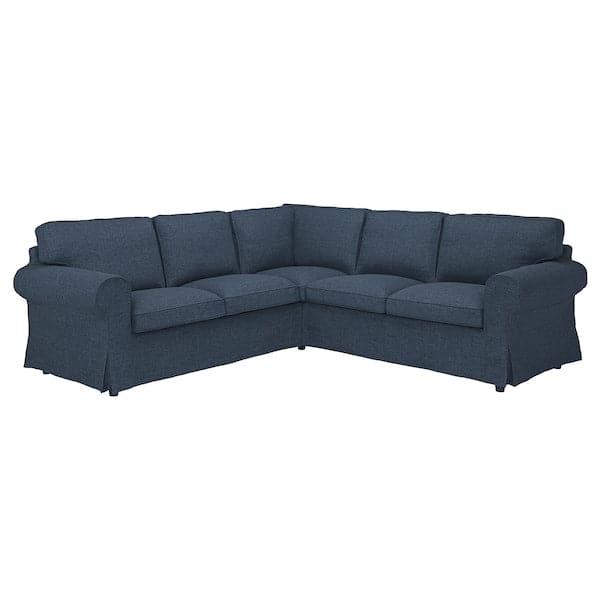 EKTORP - 4-seater corner sofa, Kilanda dark blue , - best price from Maltashopper.com 29508989