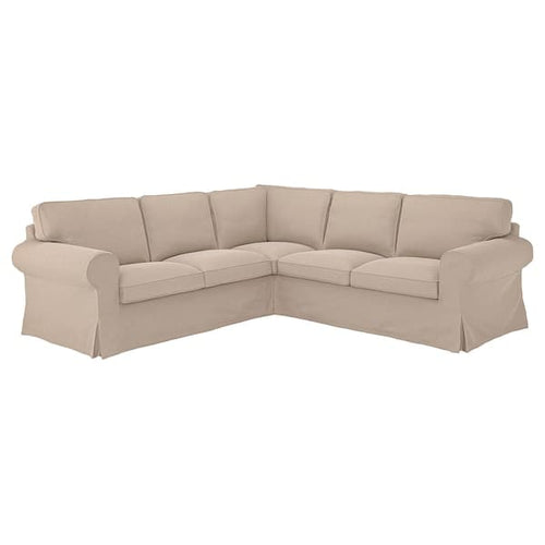 EKTORP - 4 seater corner sofa, Tallmyra beige ,