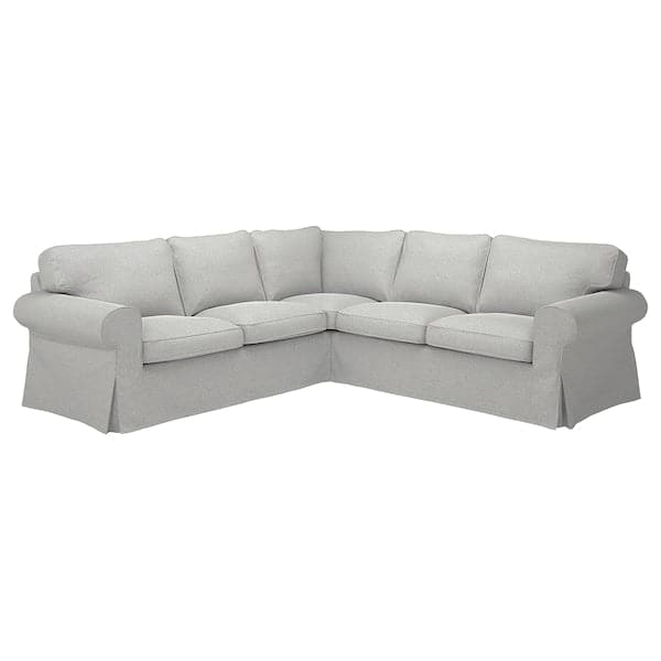 EKTORP - 4 seater corner sofa, Tallmyra white/black , - best price from Maltashopper.com 49436232