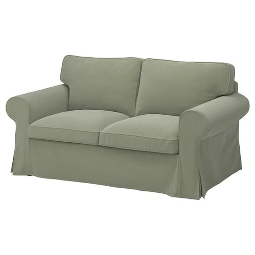 EKTORP - 2-seater sofa cover, Hakebo grey-green ,